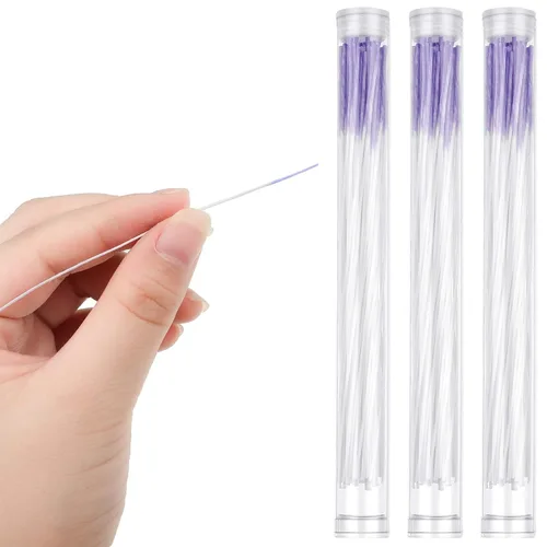 Miniatura 8 de Maitys 180 piezas de limpiador para agujeros de aretes, limpiador de perforaciones con hilo dental, fragancia de rosa para eliminar olores, cuidado