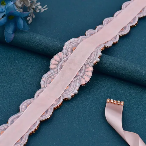 Miniatura 13 de azaleas Cinturón de boda fino de cristal para mujer, cinturón de novia para boda, dama de honor, accesorios de vestido de niña de las flores, 16