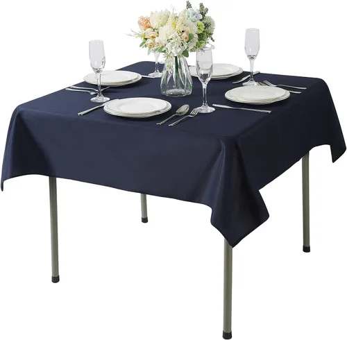 Miniatura 82 de Cupuamon - Mantel rectangular de 60 x 84 pulgadas, tela de poliéster lavable para decoración de bodas, fiestas, cenas y banquetes