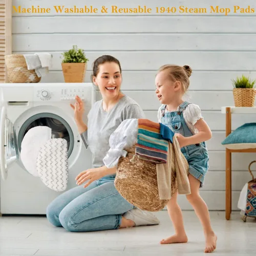 Miniatura 6 de Paquete de 10 almohadillas de repuesto para trapeador de vapor Bissell Powerfresh serie 1940 1440 1544 1806 2075, modelo 19402 19404 19408 19409