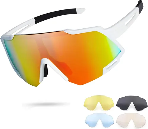 Miniatura 9 de Youth Viper Polarized Sunglasses for Kid Boys Girls Age 10-15 4 Interchangeable Lenses UV400 Glasses for Cycling Baseball
