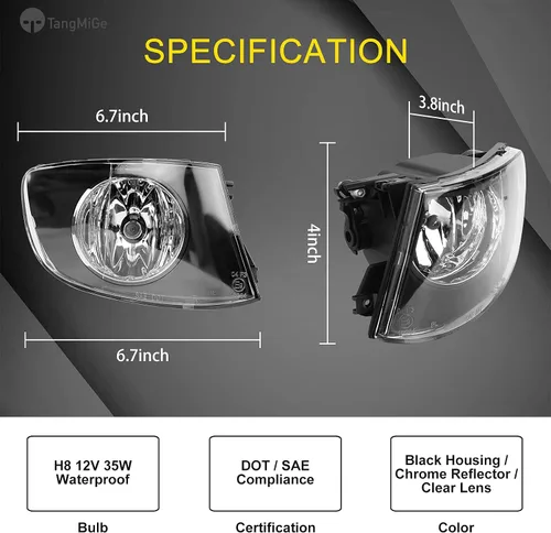 Miniatura 3 de TangMiGe Faros antiniebla para BMW E92 E93 (323i Sedán, 328i 335i 335is Convertible, 328i 328xi 335i 335xi 335is Coupe, 335i xDrive Sedán), todo sin