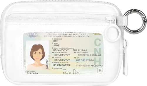 Miniatura 17 de La Cartera Iris con Cremallera y Ranura para Tarjetas con Ventana para Identificación, Monedero para Mujer con Cremallera, Llavero Mini Portátil
