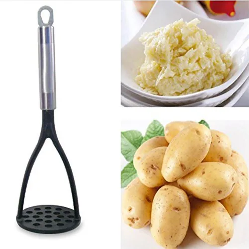 Miniatura 5 de TENTA KITCHEN Good Grips - Trituradora de patatas sólidas de nailon para utensilios de cocina antiadherentes con mango de acero inoxidable