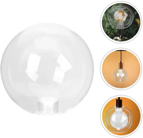 Miniatura 4 de Pantalla de lámpara de globo, pantalla de cristal, cubierta de lámpara de globo G9, protector de jaula de bombilla de 5.906 in, cubierta de pantalla