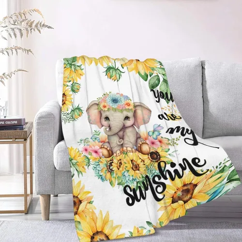 Miniatura 3 de Manta de bebé personalizada con nombre, manta personalizada con nombre de elefante, regalos para recién nacidos, mantas súper suaves para cama