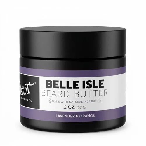 Detroit Grooming Co. Mantequilla para barba para hombres | Suaviza, espesa e hidrata con aceite de cártamo y manteca de karité | Aroma Belle Isle, 2