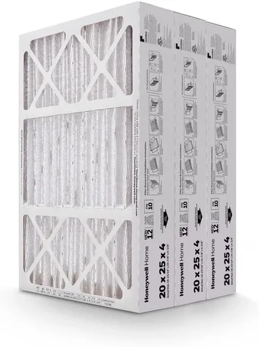 Miniatura 2 de Honeywell Home 20x25x4 MERV 12, filtro de aire para caldera de aire acondicionado, paquete de 3 (CF200A1016-3PKAM)