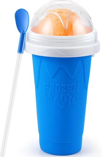 Miniatura 12 de Tgosomt Taza de Granizado, Taza Mágica de Granizado Rápido Congelado, Fabricante de Helado, Cosas Divertidas y Cool (Verde)