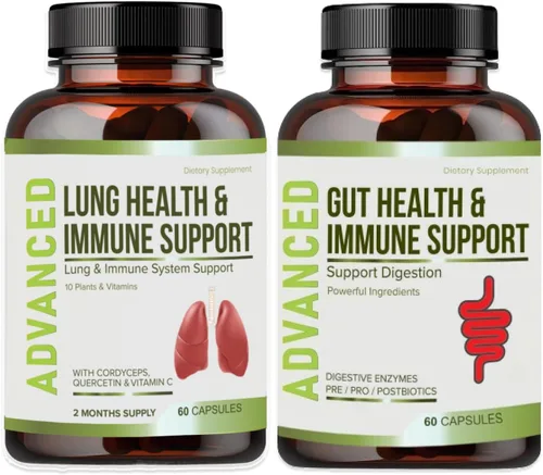 Suplemento de apoyo inmunológico y salud pulmonar – Limpieza y desintoxicación pulmonar con vitaminas inmunitarias para mejores pulmones, defensa