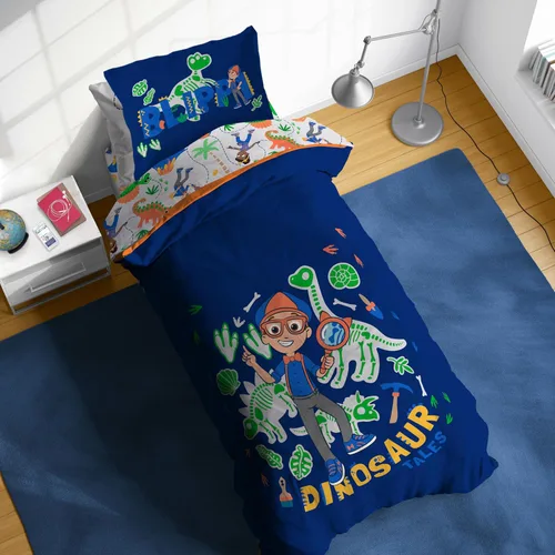 Miniatura 49 de Sunny Side Up Bluey & Friends - Juego de edredón tamaño completo, ropa de cama infantil de 7 piezas, incluye edredón, sábanas y funda de almohada