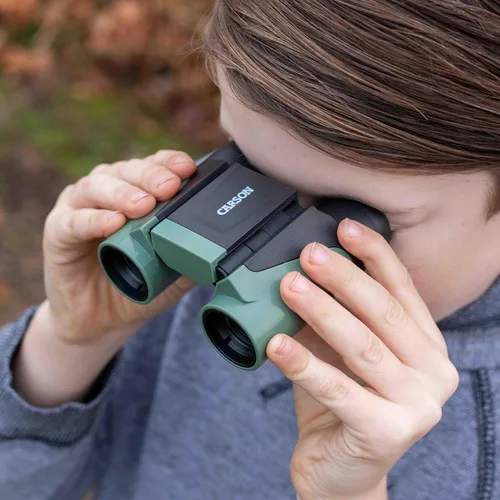 Miniatura 3 de Carson Wild Cat Series - Prismáticos sin enfoque de 0.276 x 0.709 in para niños, binoculares educativos para niños a partir de 5 años, regalo al