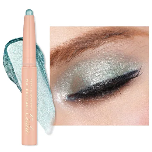 Miniatura 25 de Oulac Twist-Up Sombra de Ojos Brillante en Barra – Maquillaje de Ojos Vegano y Libre de Crueldad con Textura Cremoso y Mezclable, Resistente al 01