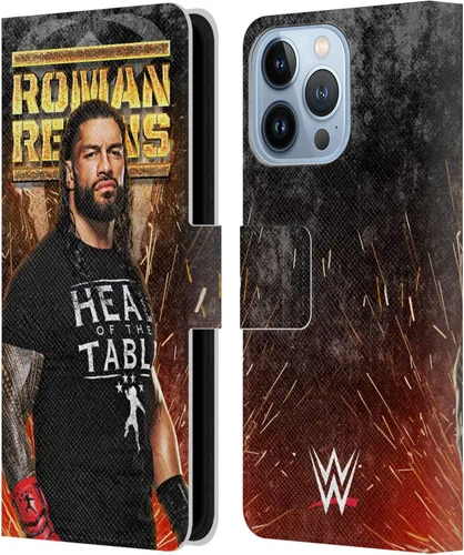 Miniatura 85 de Head Case Designs Officially Licensed WWE Distressed Logo Roman Reigns Leather Wallet Case Compatible with Apple iPhone 11
