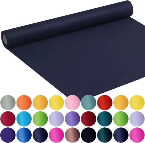 Miniatura 33 de SMART&CASUAL Papel de regalo negro de 17.8 x 760 pulgadas (63 pies) de papel kraft para regalo, tablón de anuncios, ramos, flores, niños, embalaje