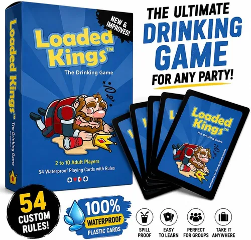 Miniatura 2 de Juego de cartas para beber Loaded Kings (impermeable) (versión inglés)