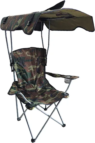 Travel Folding Chair Canopy Chair Sun Shade Outdoor Portable Beach Folding Camo 50 * 50 * 90/120CM