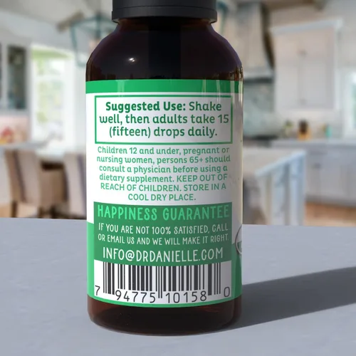 Miniatura 4 de Gotas líquidas orgánicas de complejo de vitamina B Suplemento complejo de vitaminas B con gotas B3, B6, B7, B9 y metil B12 para adultos y niños