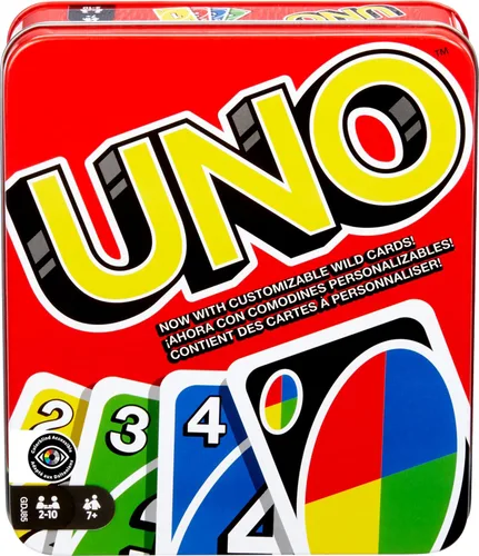 Mattel Games Juego de cartas UNO para niños, adultos y noches y fiestas familiares, viajes y vacaciones, baraja accesible y personalizable para