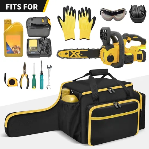 Miniatura 3 de SAIKA Funda para motosierra compatible con DEWALT 20V, para EGO, para Greenworks para CRAFTSMAN de 10/12 pulgadas, motosierra inalámbrica con bolsa