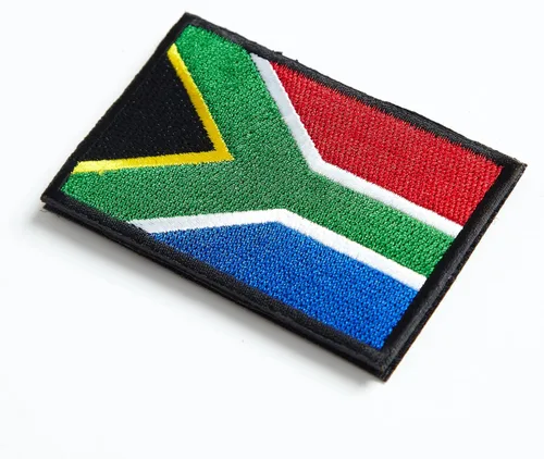 Miniatura 4 de stidsds Paquete de 2 parches de bandera de Sudáfrica, parches bordados, banderas sudafricanas, parche táctico militar para ropa, sombrero, mochilas