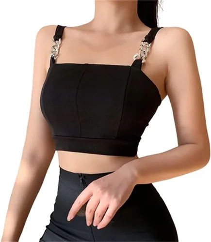 Miniatura 8 de Camisetas sin mangas góticas para mujer, camisola gótica Y2k