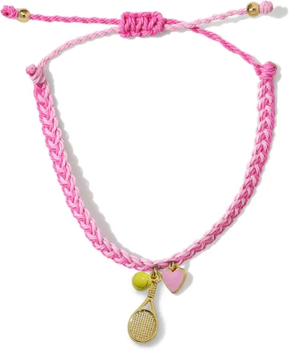 GIMMEDAT Pulsera de raqueta de tenis, pulsera de oro, impermeable, ajustable, joyería de amistad, equipos de regalo