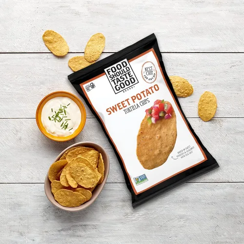 Miniatura 2 de Food Should Taste Good Chips de tortilla, batata, 1.5 onzas (paquete de 24)