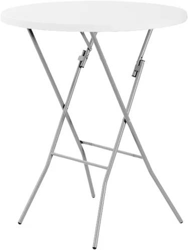 Miniatura 7 de Mesa plegable de 4/6/8 pies, mesa plegable de altura ajustable, escritorio pequeño para interiores y exteriores, mesa de picnic portátil de plástico