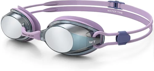 Gafas de natación unisex Swipe para hombres y mujeres, antivaho, tecnología UV, correa doble, sin fugas, gafas de natación Púrpura lavanda