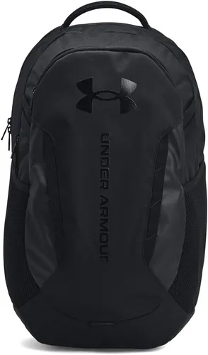 Under Armour Mochila unisex para adultos Hustle 6.0, (003) negro negro negro, Talla única, se adapta a la mayoría