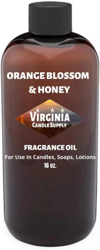 Aceite aromático tipo flor de naranja y miel (nuestra versión de la marca) (botella de 16 onzas) para fabricación de velas, fabricación de jabón,