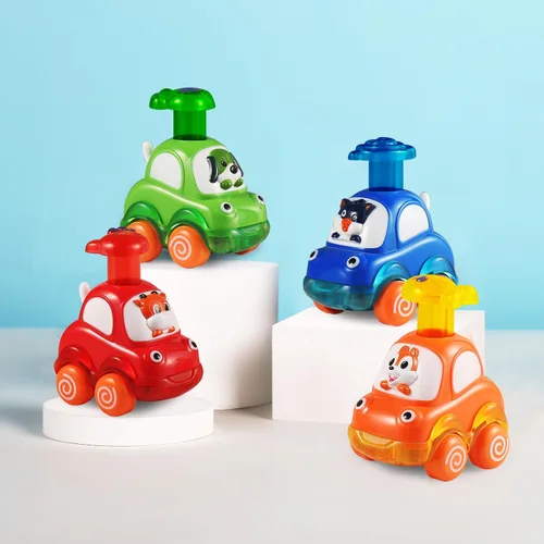 Miniatura 6 de ALASOU 4 piezas de juguetes de coches de animales para niños de 1 año Juguetes para bebés de 1 año, regalos para niños pequeños de 1 a 3