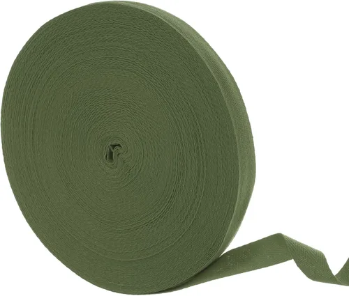 Miniatura 72 de uxcell Cinta de sarga de algodón de 50 yardas, cinta de espiga de 3/8 pulgadas para coser ropa, manualidades (azul)
