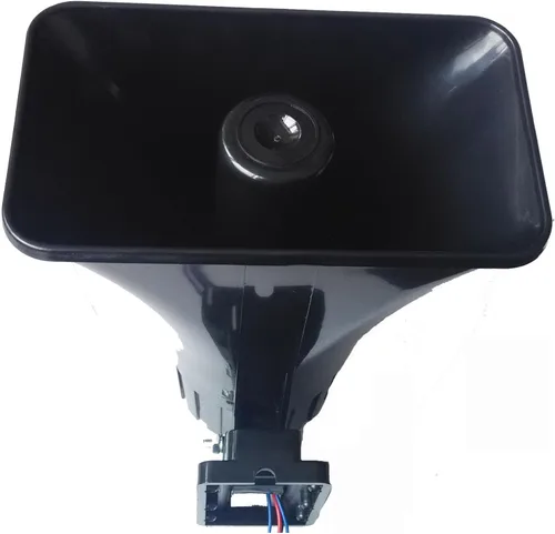 Miniatura 7 de Sirena de alarma de 30 W, sirena de seguridad eléctrica autónoma de doble tono para exteriores con soporte, 6-12 V CC 130 DB para el sistema