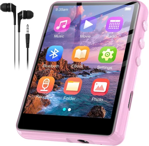 Miniatura 8 de SWOFY Reproductor MP3 de 128 GB con Bluetooth 5.4, reproductor de música M4 con pantalla táctil de 2.4 pulgadas, sonido HiFi portátil sin pérdidas