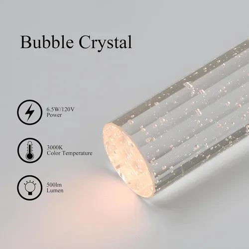 Miniatura 6 de Iluminación Colgante de XiNBEi, Luz Colgante en Cúmulo para Isla de Cocina de 3 Luces con Cristal y Bombilla LED XB-P1110-3-CH Cromo