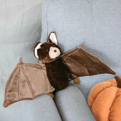 Miniatura 2 de The Petting Zoo Peluche de murciélago, regalos para niños, animales salvajes del zoológico Onez, juguete de peluche de murciélago de 9 pulgadas