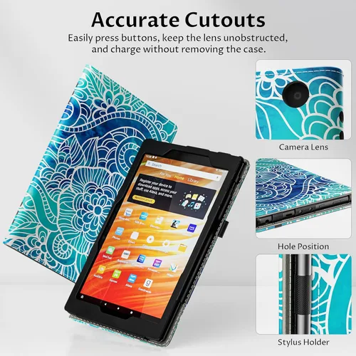 Miniatura 5 de VORI Funda para tableta Amazon Kindle Fire HD 10 (13ª/11ª generación 2023/2021) y Fire HD 10 Plus – Funda plegable delgada con función