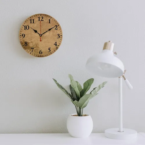 Miniatura 46 de Reloj de pared de madera con mapa del mundo antiguo, estilo nostálgico, Atlas histórico, diseño vintage, impresión de madera, reloj de pared