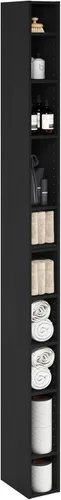 Miniatura 18 de Furinno Fulda Estantería de Libros, Estantería Estrecha de 2 Niveles, Librero con Estante de Almacenamiento de 6 Pulgadas de Ancho, 9.3 x 5.9 x 21.2