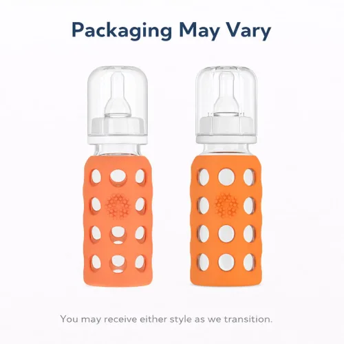 Miniatura 9 de Lifefactory Biberón de vidrio sin BPA Funda protectora de silicona Paquete de 3 de 9 onzas Papaya, col rizada y arándanos Papaya/Kale/Arándano