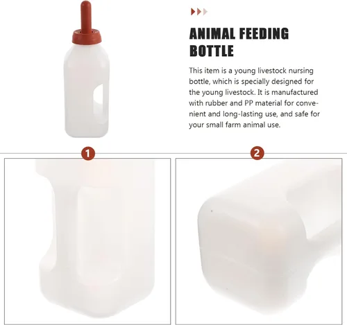 Miniatura 2 de Biberones de alimentación de cordero, botella de animales para mascotas, botella de leche de cabra, botella de leche de ternero, botella de bebida