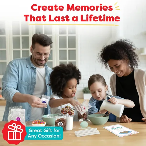 Miniatura 6 de Kit de Hornado de Pop Cakes DIY de Baketivity para Niños - Ingredientes Pre-medidos, Suministros de Decoración Deliciosas paletas de pastel