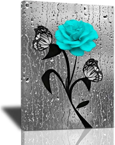 Miniatura 18 de Bulldog Leather Works Lienzo decorativo abstracto de colibrí y girasol, con citas inspiradoras, póster de flores de granja, decoración moderna