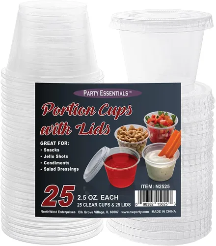 Miniatura 3 de Party Essentials N2525 - Vaso de plástico, 25 unidades, multicolor, 25