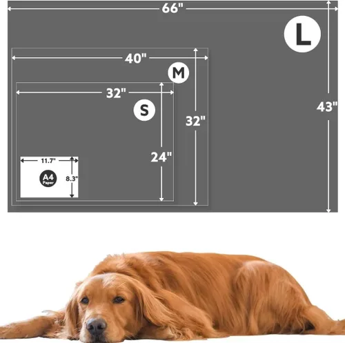 Miniatura 6 de Manta para perros rellena premium suave, con impresión de huella de pata gris de franela, 43 * 66 pulgadas, manta autocalentable para gatos