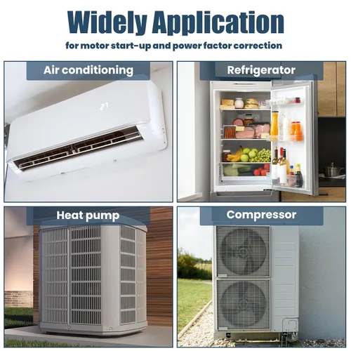 Miniatura 6 de Condensador CBB65 para ac 45/5 uf 45+5 MFD ±6% Run Dual 370-440 voltios, funciona para HVAC, acondicionadores de aire, bombas de calor