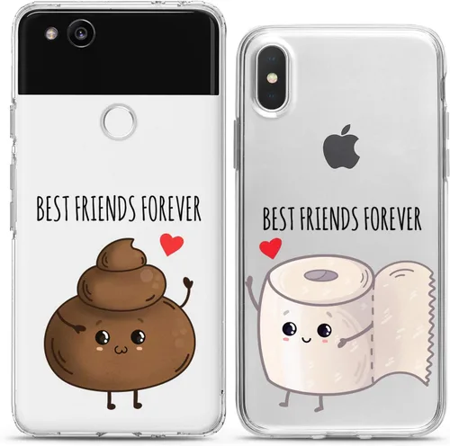 Miniatura 8 de Fundas a juego para parejas compatibles con iPhone 16 15 14 13 12 11 Pro Max Mini Xs X 6s 8 Plus 7+ Xr 10 SE 5 papel transparente cubierta delgada