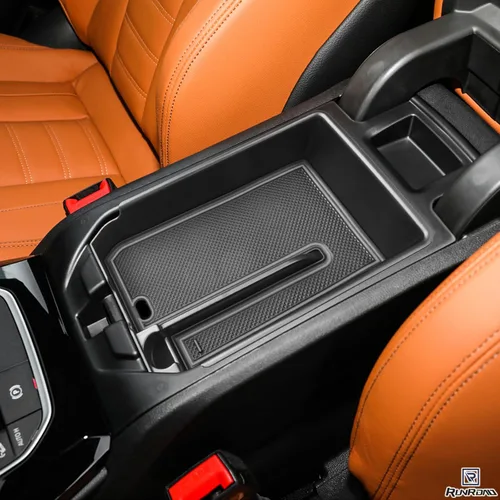 Miniatura 7 de RUNROAD Bandeja organizadora de consola central compatible con BMW X3 G01 2018-2024 y para accesorios BMW X4 G02 2019-2025, inserción de caja